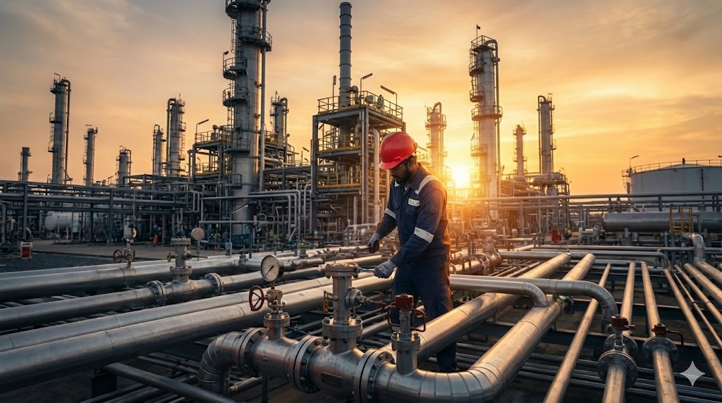 3D model of a piping system